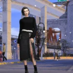 Winter City - Frost Denim Skirt Set