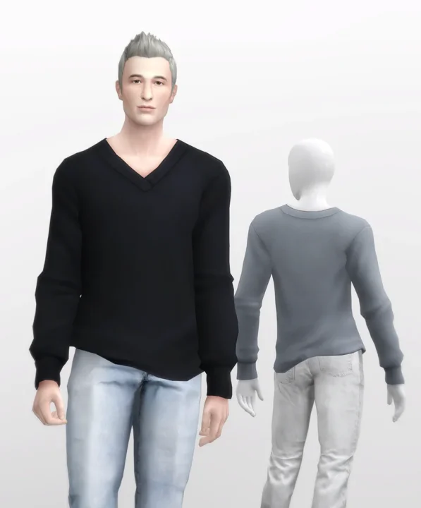 Long Sleeveless V-neck Sweater for M