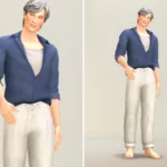 Mellow I - Rolled-Up Sleeves Shirt & Long Pants for M