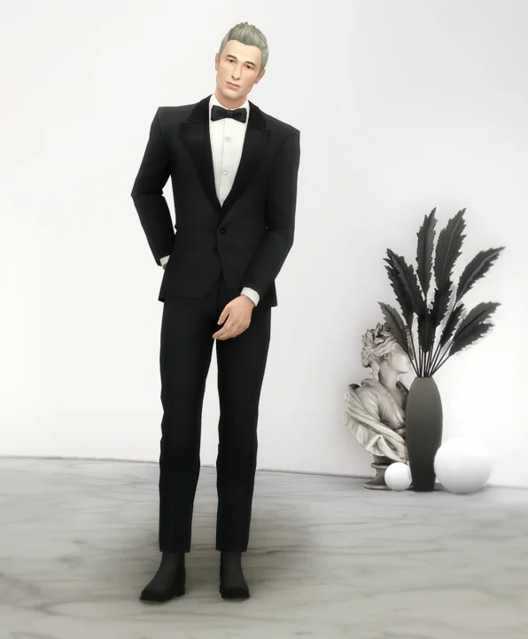 Bow-tie Suit Set for Male