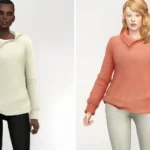 Side Neck Sweater - Female