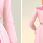 Color Block Dress & Shirt Set
