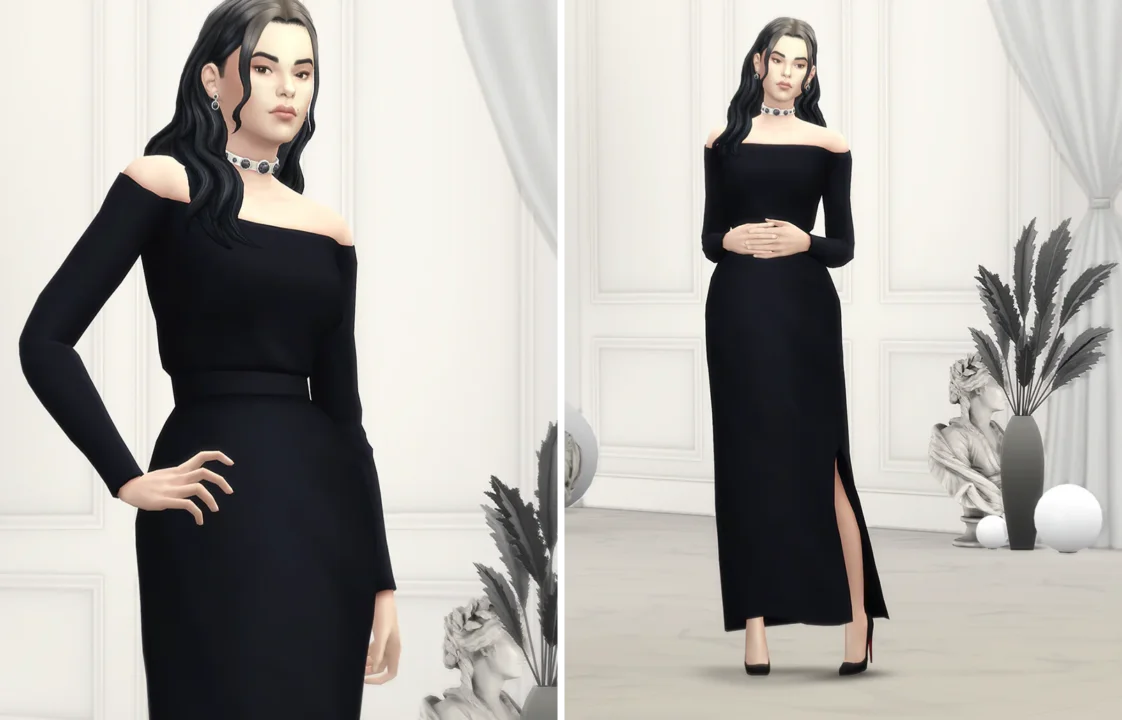 Duchess of XIX - Off Shoulder Gown