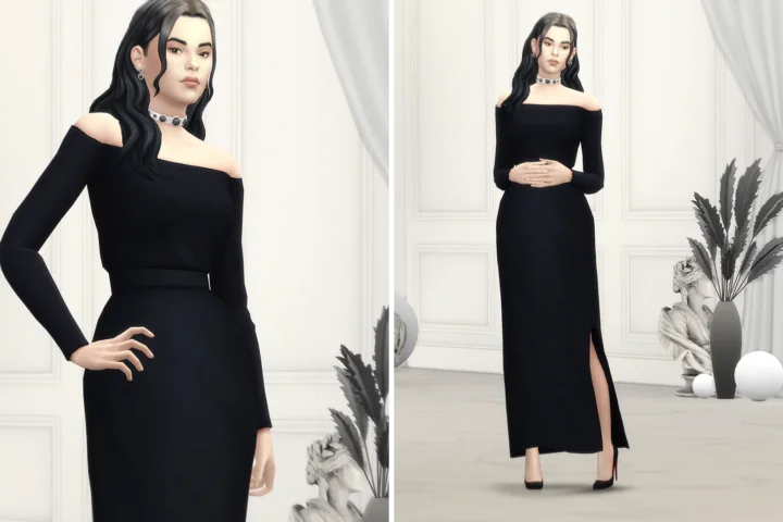 Duchess of XIX - Off Shoulder Gown