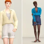 Mellow II - Long Sleeves Shirt & Shorter Pants for F
