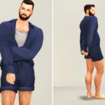 Mellow II - Long Sleeves Shirt & Shorter Pants for M