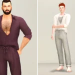 Mellow I - Rolled-Up Sleeves Shirt & Long Pants for M