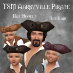 TSM Aarbyville Pirate Hat - Hat-Hair Version