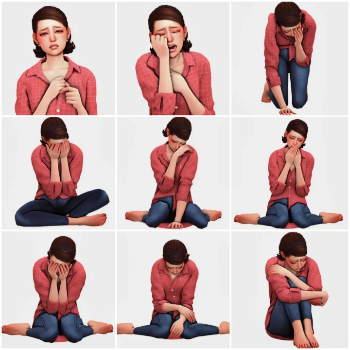 Acha Sadness poses