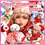 Acha Small snowman poses