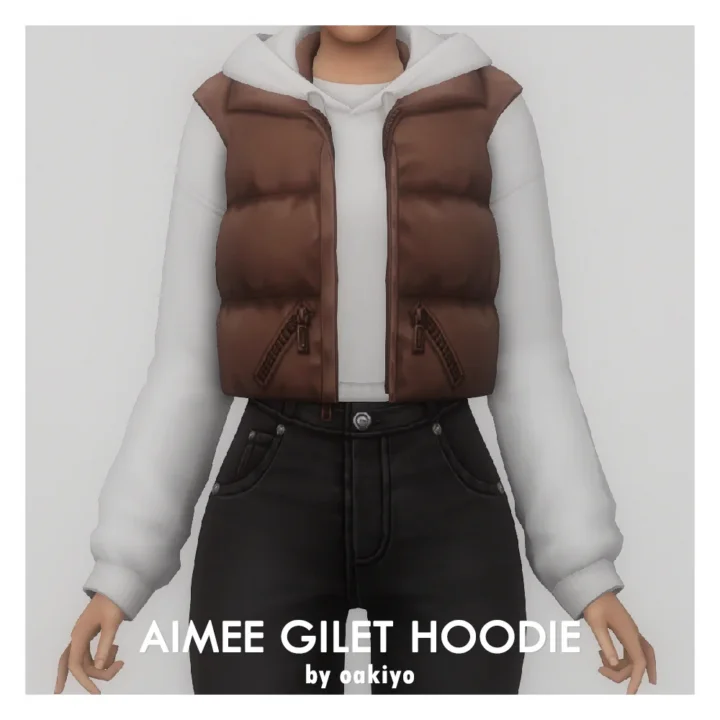 oakiyo - Aimee Gilet Hoodie
