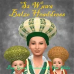 S2 Wawa Balzo Headdress - Hat-Hair Version
