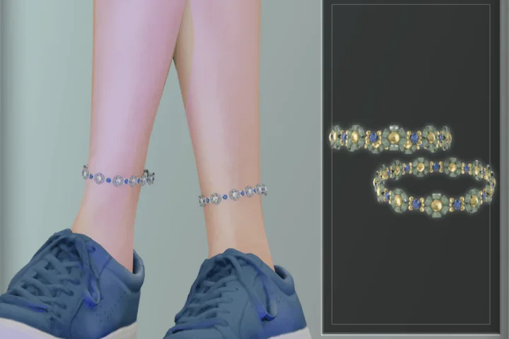 Monica Pearl Anklets R+L