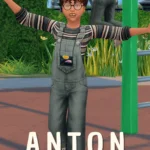 ANTON - kids denim dungarees