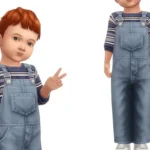 ANTON - toddler denim dungarees