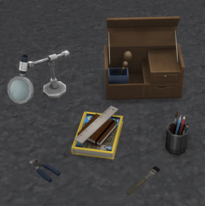 Archaeology Table Clutter