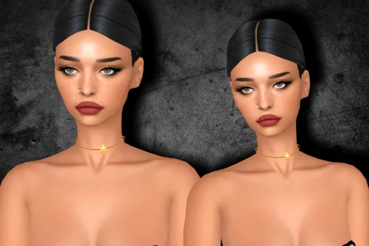 a STAR CHOKER NECKLACE