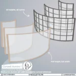 Aurore Curved wall windows set (2022)
