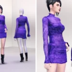 Pattern Tweak - A Sheer Mini Dress Set