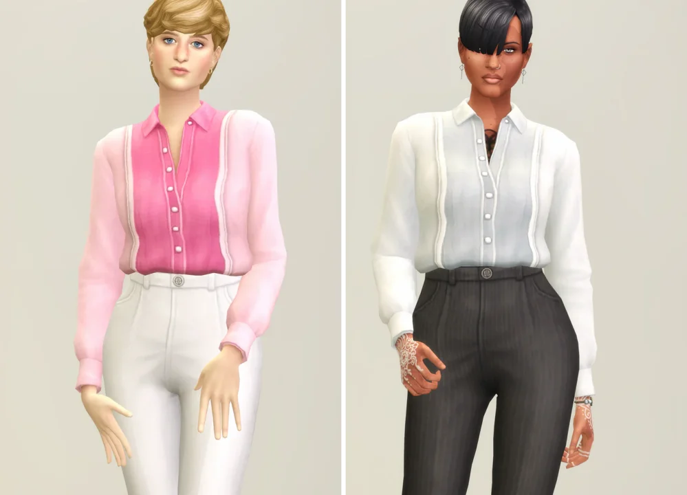 Color Block Dress & Shirt Set