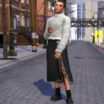 Winter City - Frost Denim Skirt Set