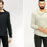 Side Neck Sweater - Male