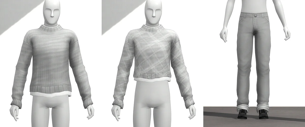 Winter City - M Wynter Sweater & Cypress Jeans Set (Masculine)
