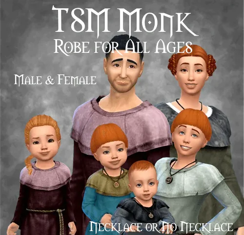 TSM Medieval Monk Robe for All Ages