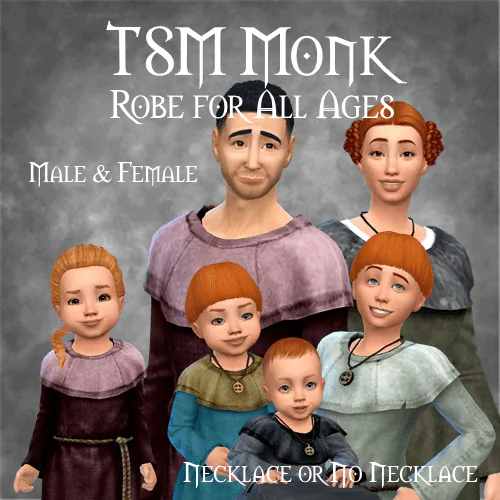 TSM Medieval Monk Robe for All Ages