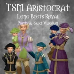 TSM Aristocrat Long Boots Royal - Pants & Skirt Version