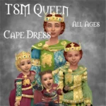 TSM Royal Queen Cape Dress for All Ages