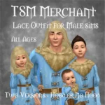 TSM Merchant Lace - Male Outfit for All Ages, Two Versions
