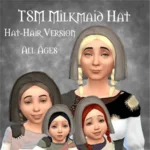 TSM Milkmaid Hat - Hat-Hair Version