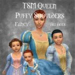 TSM Royal Queen Puffy Shoulders for All Ages
