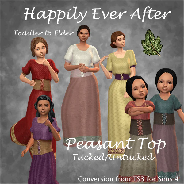 Happily Ever After - Peasant Top