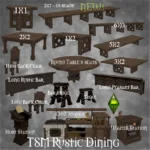 TSM Medieval Rustic Dining Set