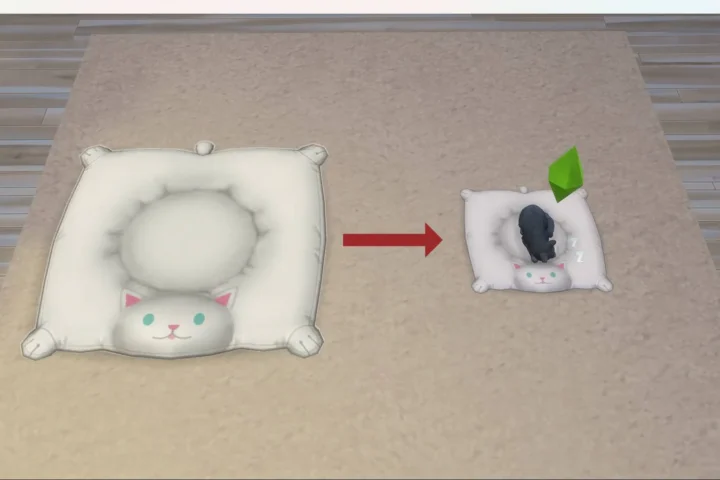 CC (My First Pet) - Resized "Barbarian’s" Pet Bed