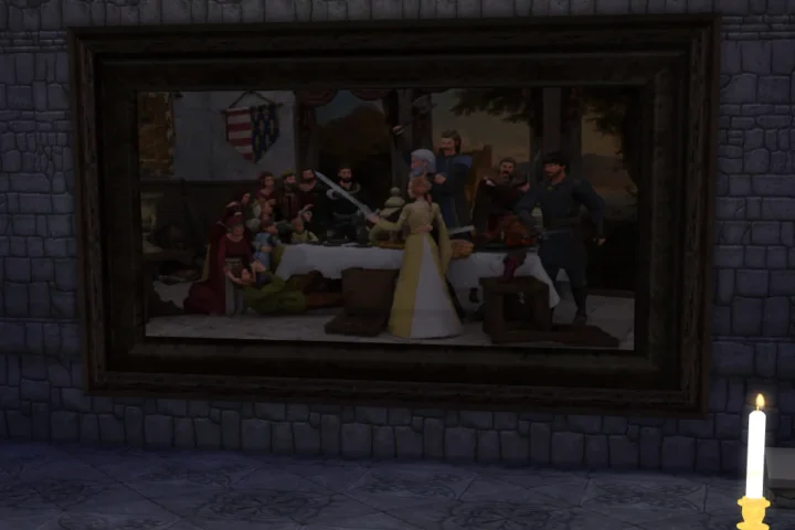 Large Historical Painting for your Castle
