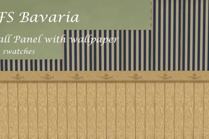 WFS Bavaria Wooden Panel with Wallpaper