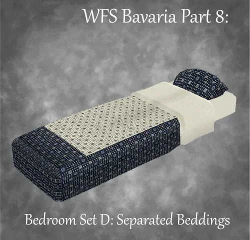 WFS Bavaria Part 8: Bedroom Set D - Separated Beddings