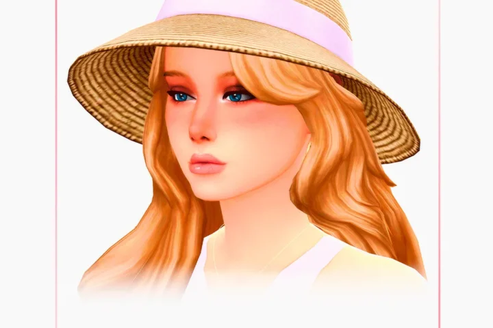 Woman Beige Hat - Family Trip Outfits - 3 versions