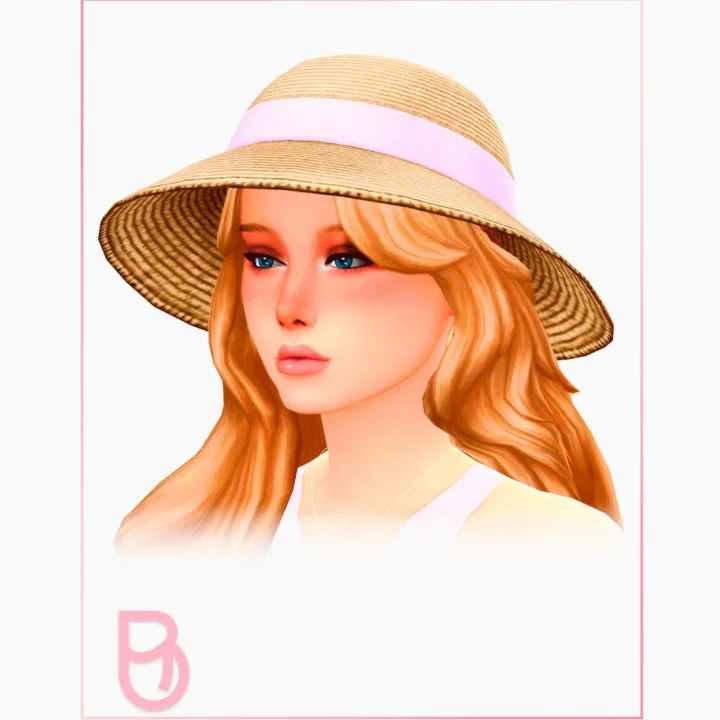 Woman Beige Hat - Family Trip Outfits - 3 versions