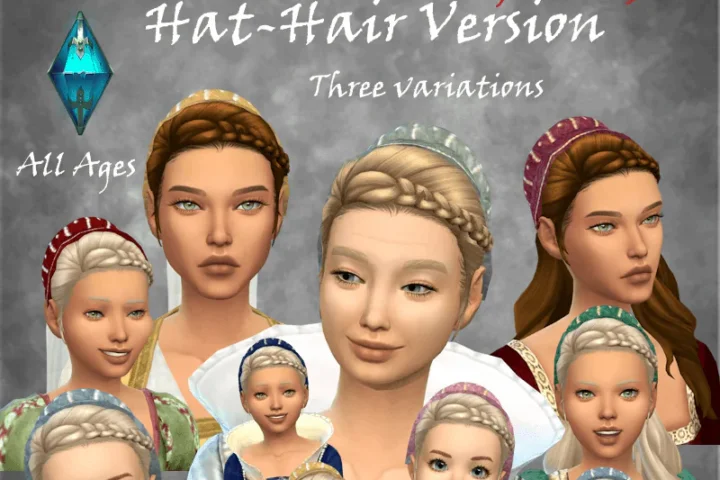 Cynnix Flemish Hood Hat-Hair Version