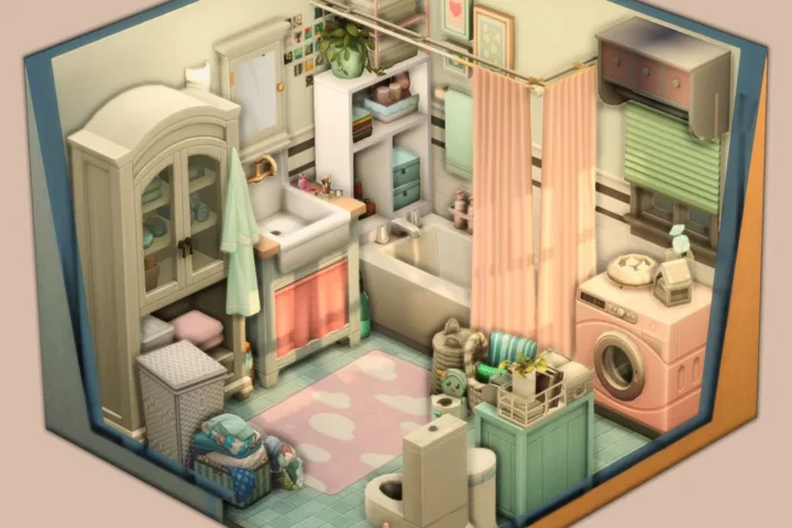 Cuttered Bathroom