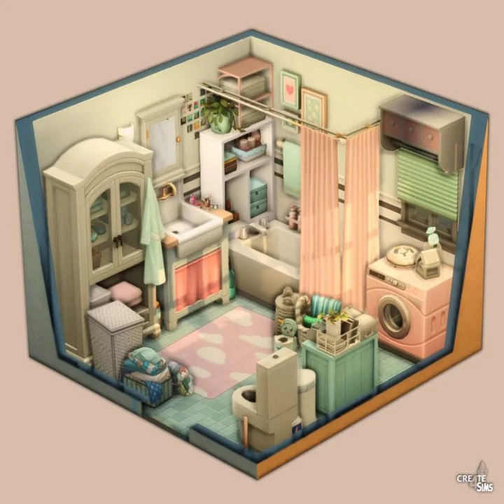 Cuttered Bathroom