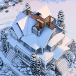 Blue Christmas Cottage