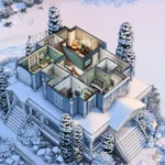 Blue Christmas Cottage