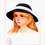 Woman Black Hat - Family Trip Outfits - 3 versions