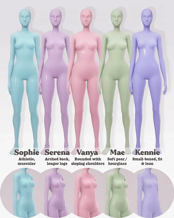 Body presets collection