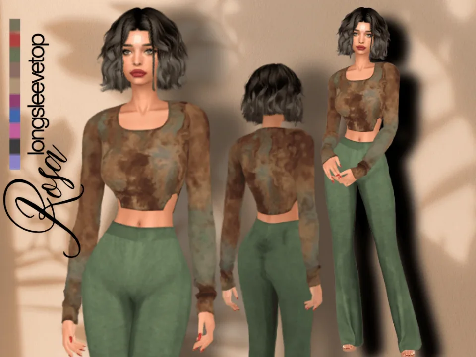 ROSA LONGSLEEVE TOP added new swatches